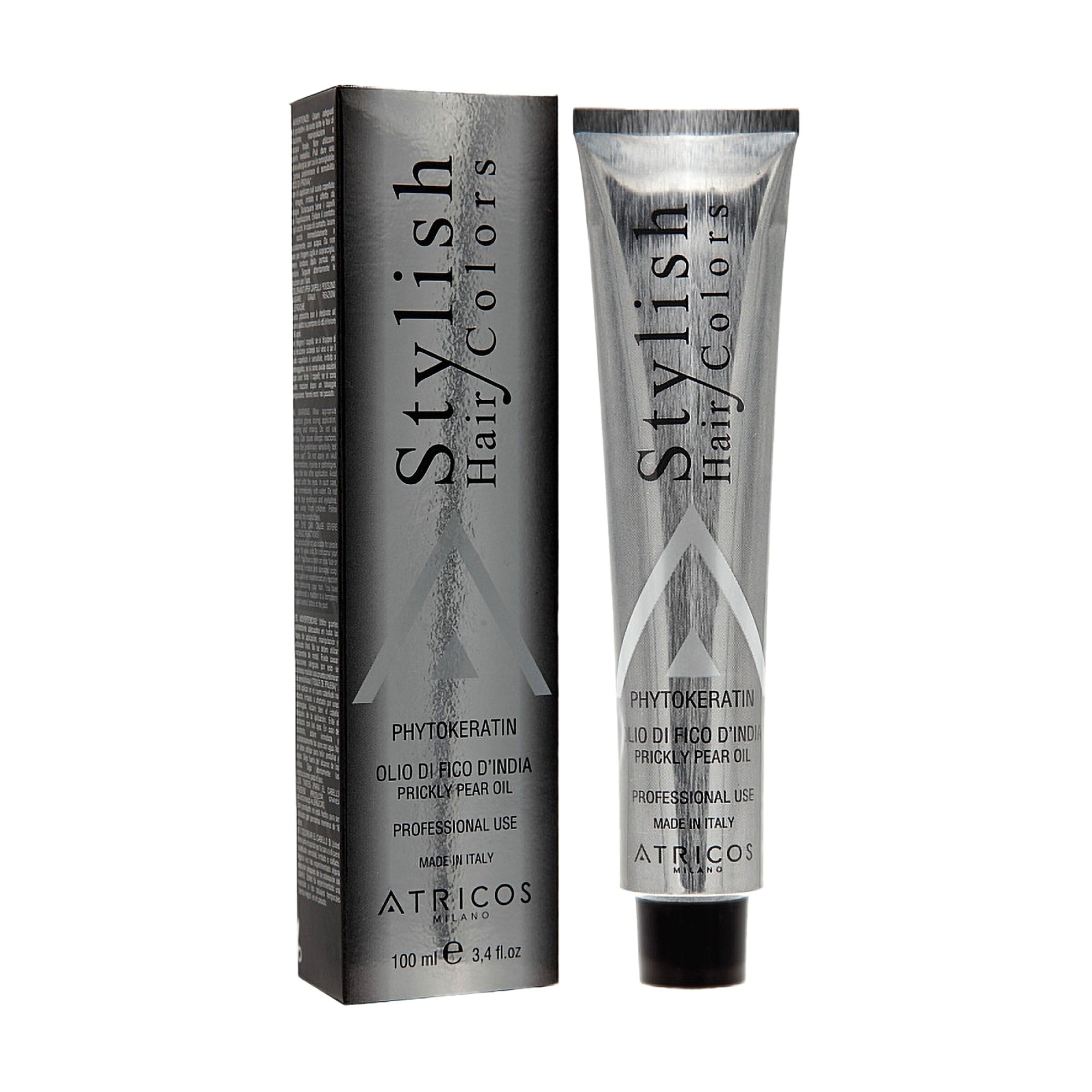 Перманентна крем-фарба для волосся Atricos Milano Stylish Hair Color 7.02 Irise Blonde, 100 мл